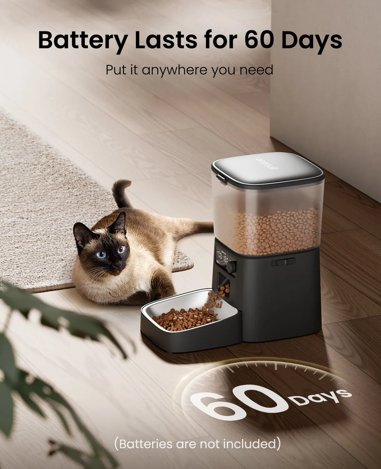 Oneisall 3,5L Voerautomaat + 2L Drinkfontein Set RVS