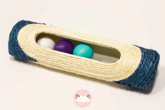 Poezenparadijs krabkoker kattenspeelgoed sisal blauw