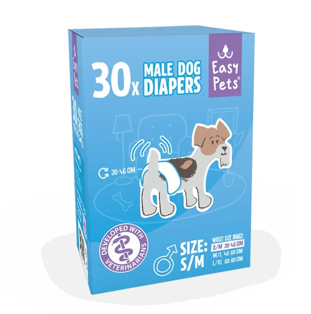 EasyPets Wraps Reu hondenluiers 30 stuks ademend