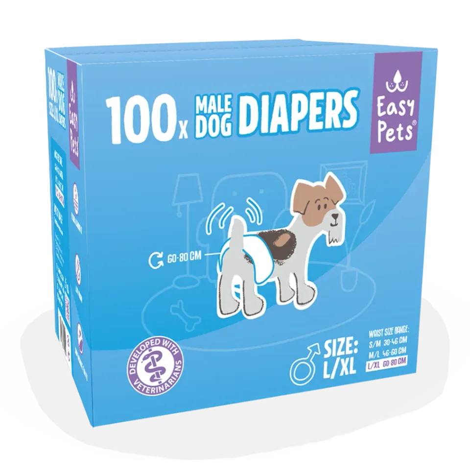 EasyPets Wraps Reu hondenluiers 100 stuks absorberend
