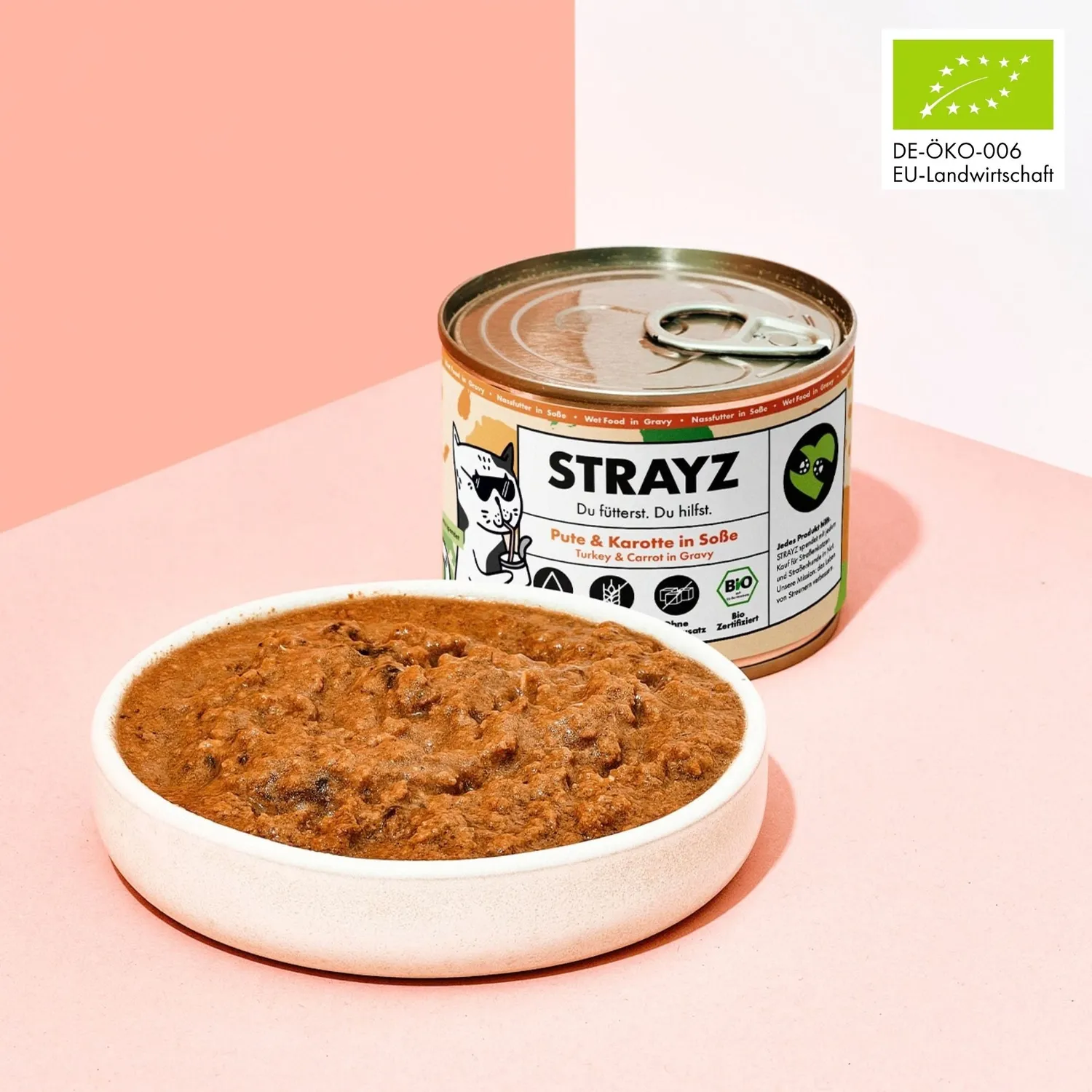 STRAYZ natvoer kat proefpakket 12x85g in saus graanvrij