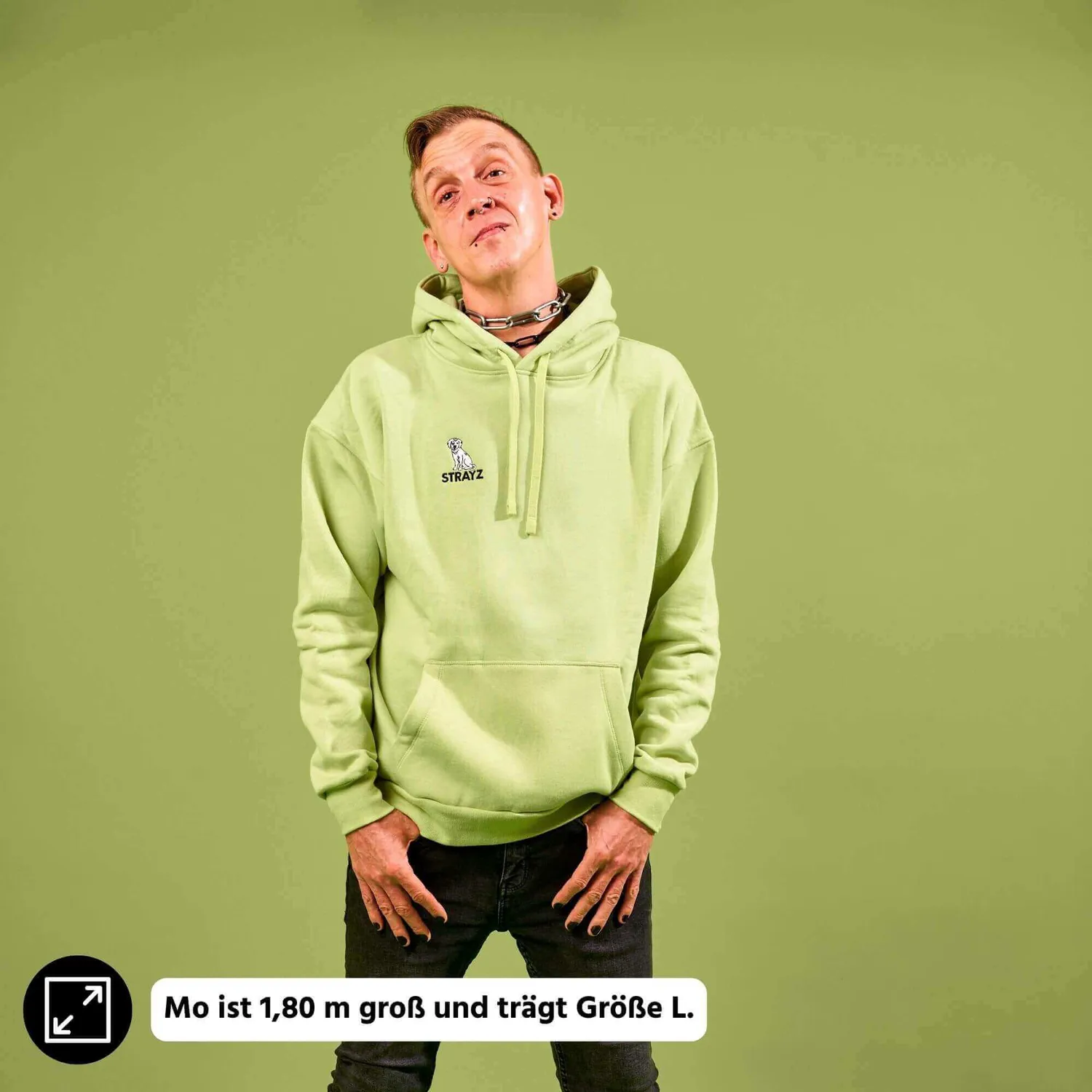 STRAYZ Doggo-Held hoodie hondentröger M katoen