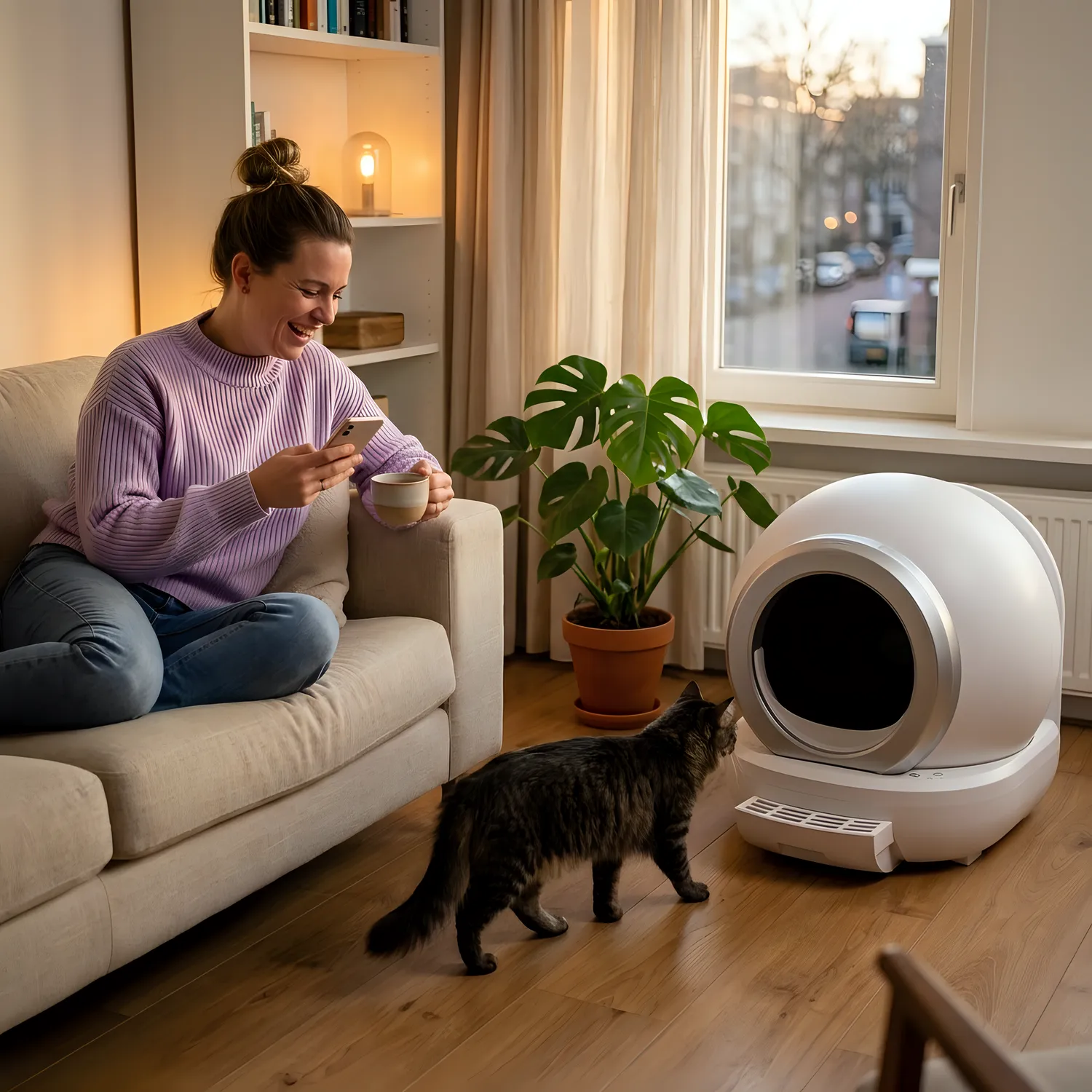 EASYPETS Automatische Kattenbak zelfreinigend Alleen de bak