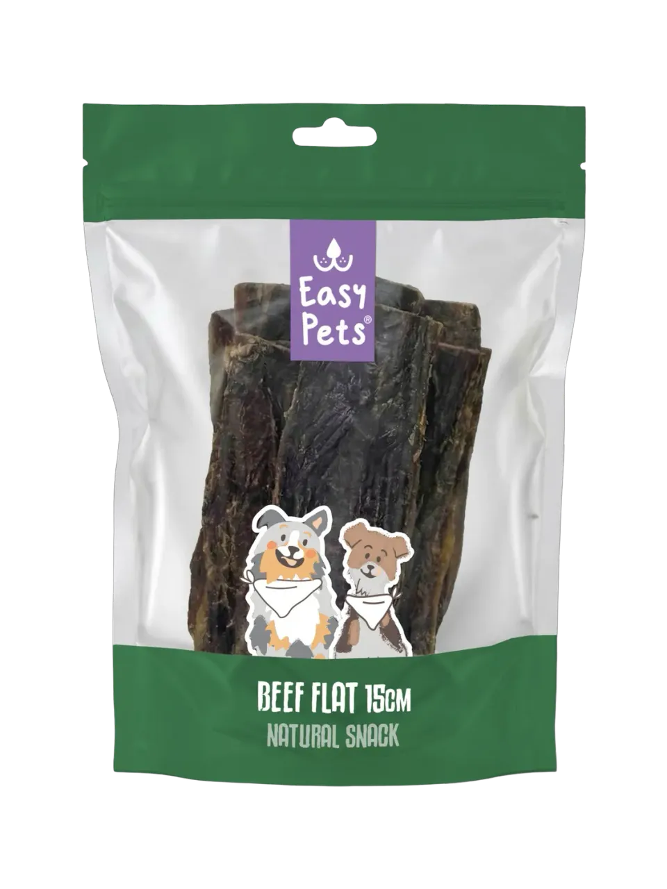Easypets Rundvlees Plat kauwstrip hond 150 g buffel