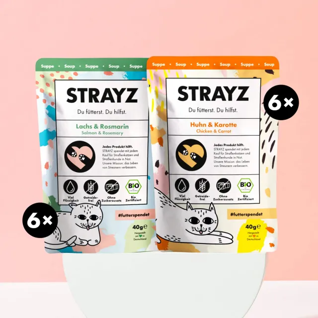 STRAYZ kattensoep proefpakket soep graanvrij