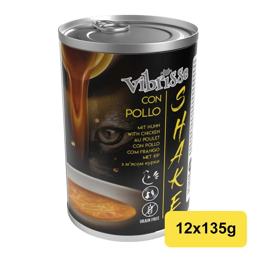 Vibrisse Shake kip natvoer kat 135g hydraterend