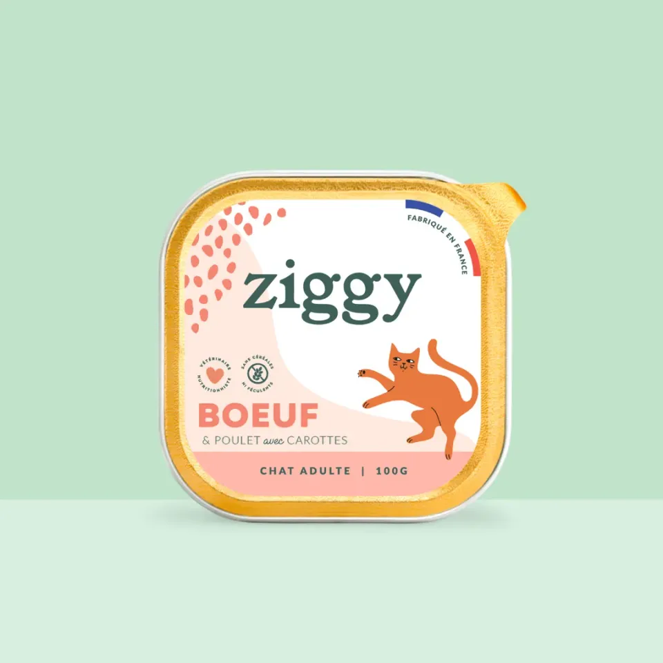 Ziggy natvoer kat rund graanvrij 4 x 100 g