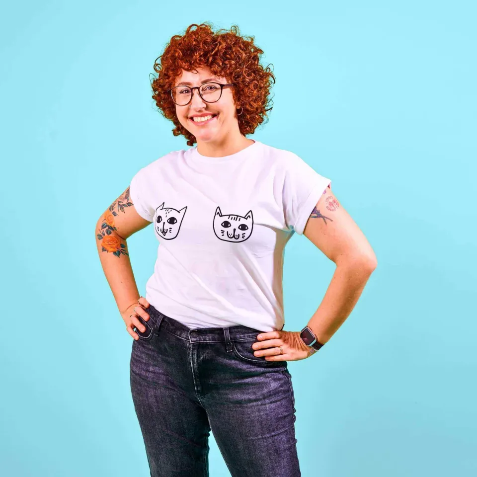 STRAYZ Miez-Heldin shirt bio-katoen dames