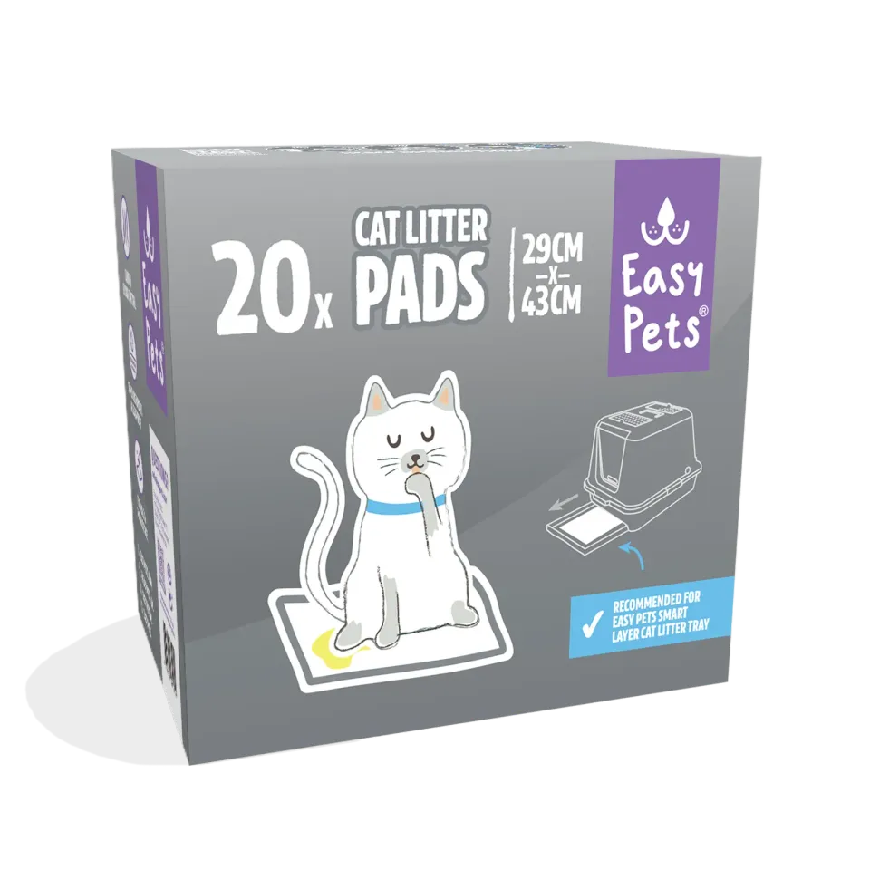 EasyPets Bodemlaag kattenbak pads 20 stuks absorberend