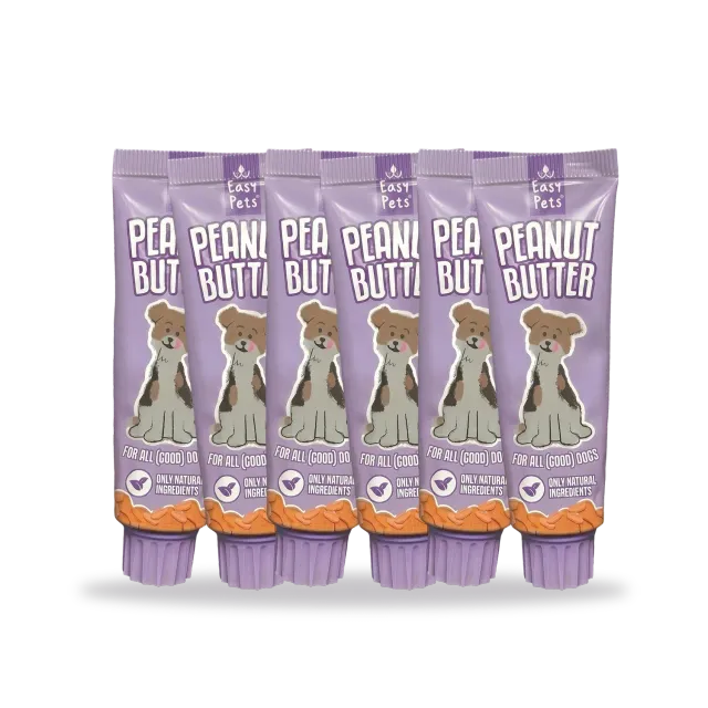 EasyPets Peanut Butter hondensnack 6-pack 6x90g