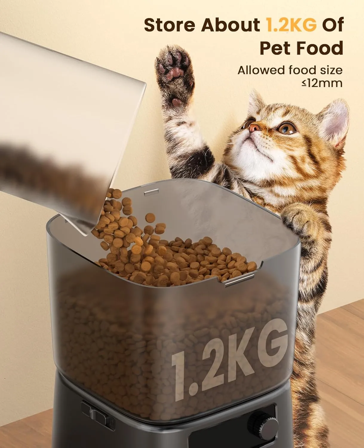 Oneisall Basic voederautomaat kat 3,5L 12 cups vers