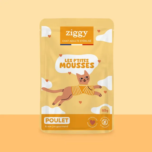 Ziggy Mousse kip kattenvoer 4 x 85 g graanvrij