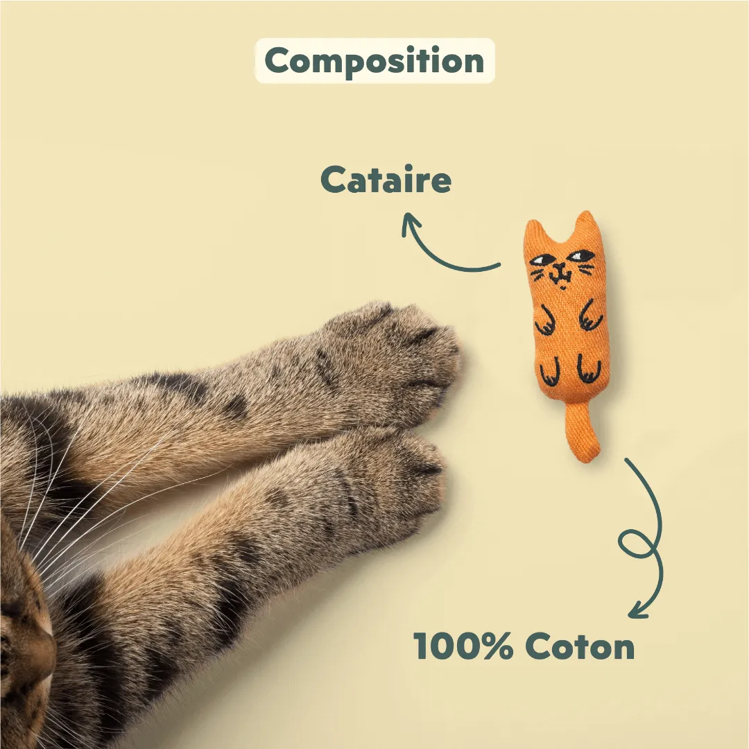 Ziggy Mascot kattenspeeltje catnip katoen