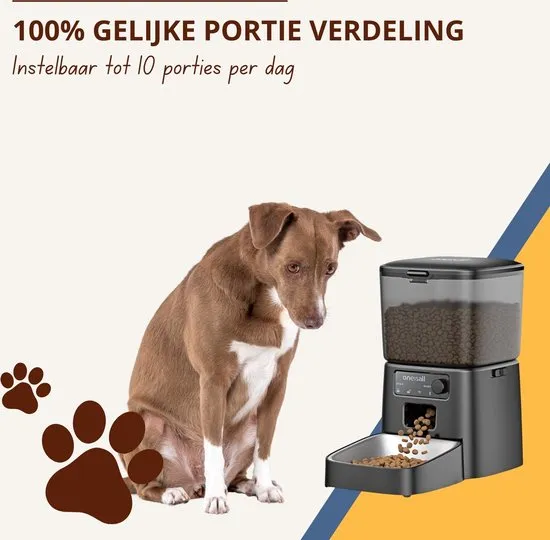 Oneisall PFD-001 Pro voerautomaat zwart 3,5L