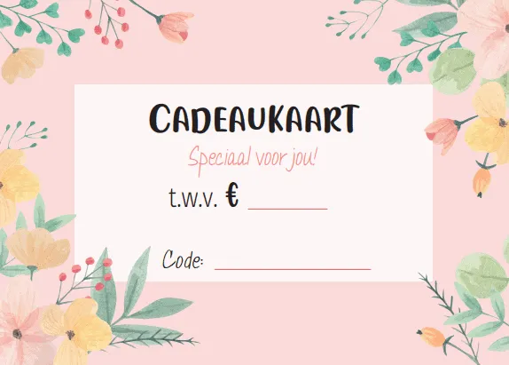 Poezenparadijs Fysieke Cadeaukaart katten verpakt