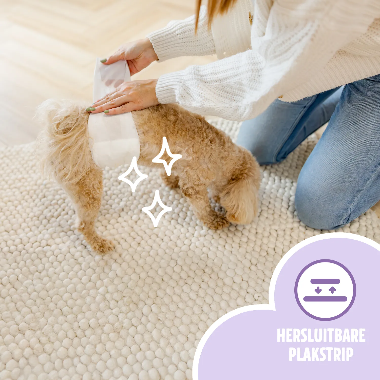 EasyPets Wraps Reu hondenluiers 30 stuks ademend