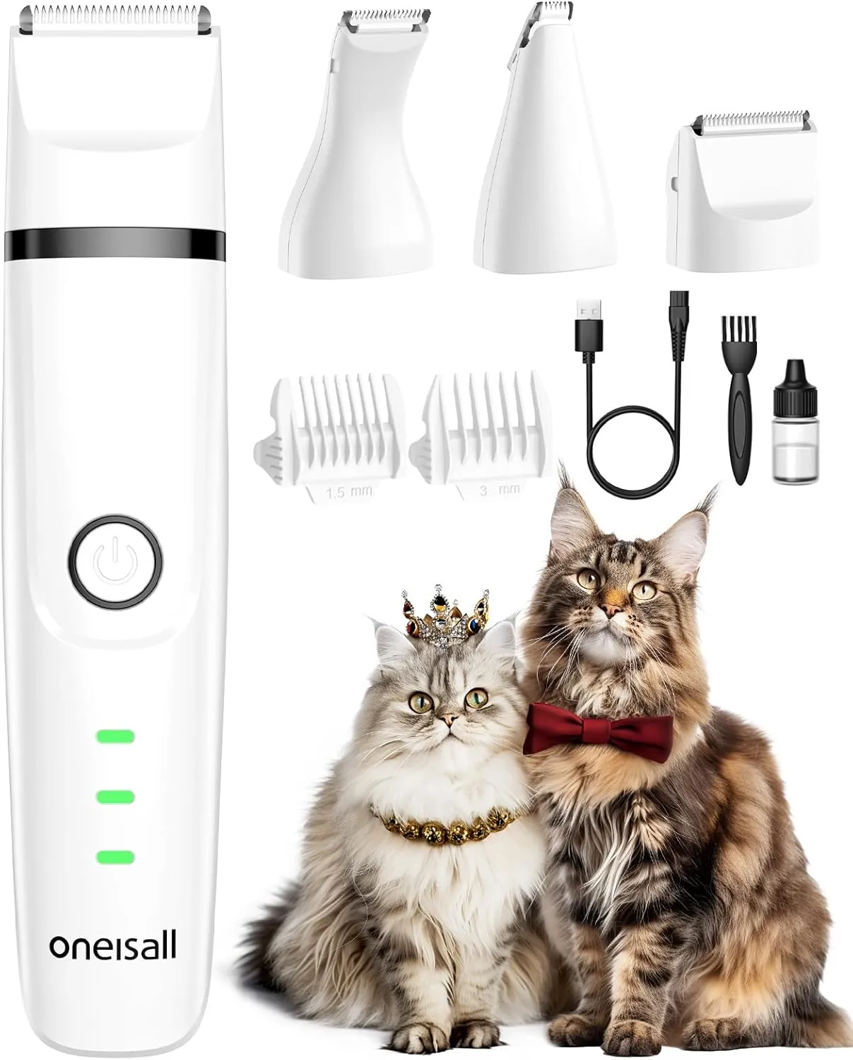 Oneisall N12 Kattentrimmerset 3-in-1 Keramisch Stil