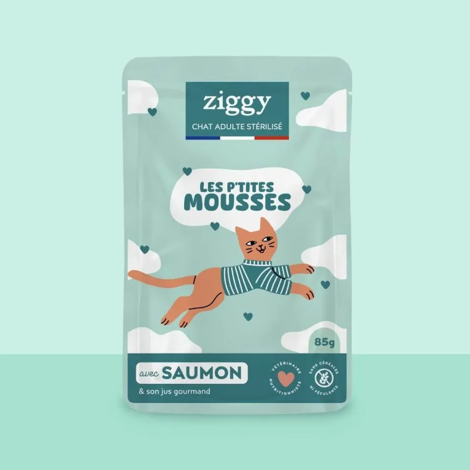 Ziggy Sterilized Mousse kattenvoer zalm 12x85g graanvrij