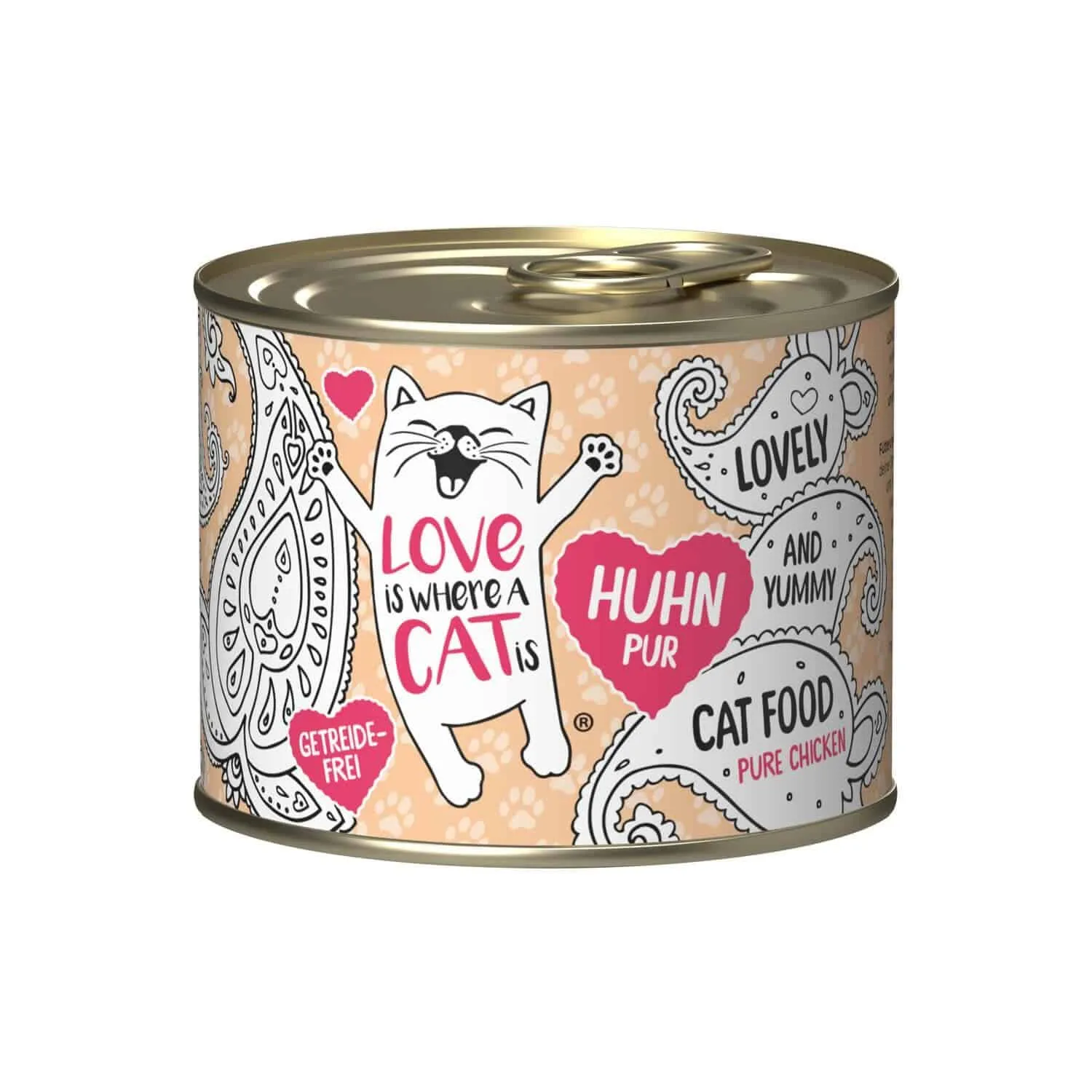 Poezenparadijs Love Is Where a Cat Is natvoer volwassen kat eiwitrijk