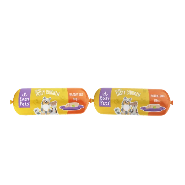 Easypets Tasty Chicken Hondenworst Natvoer 2x200g Kip