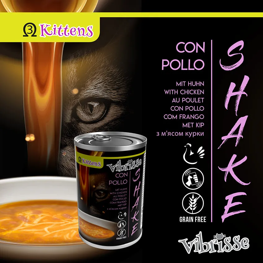 Vibrisse Shake Kitten natvoer kip 135 g