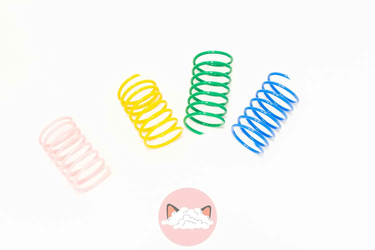 Poezenparadijs Kattenveertjes springveertjes 8 stuks kunststof