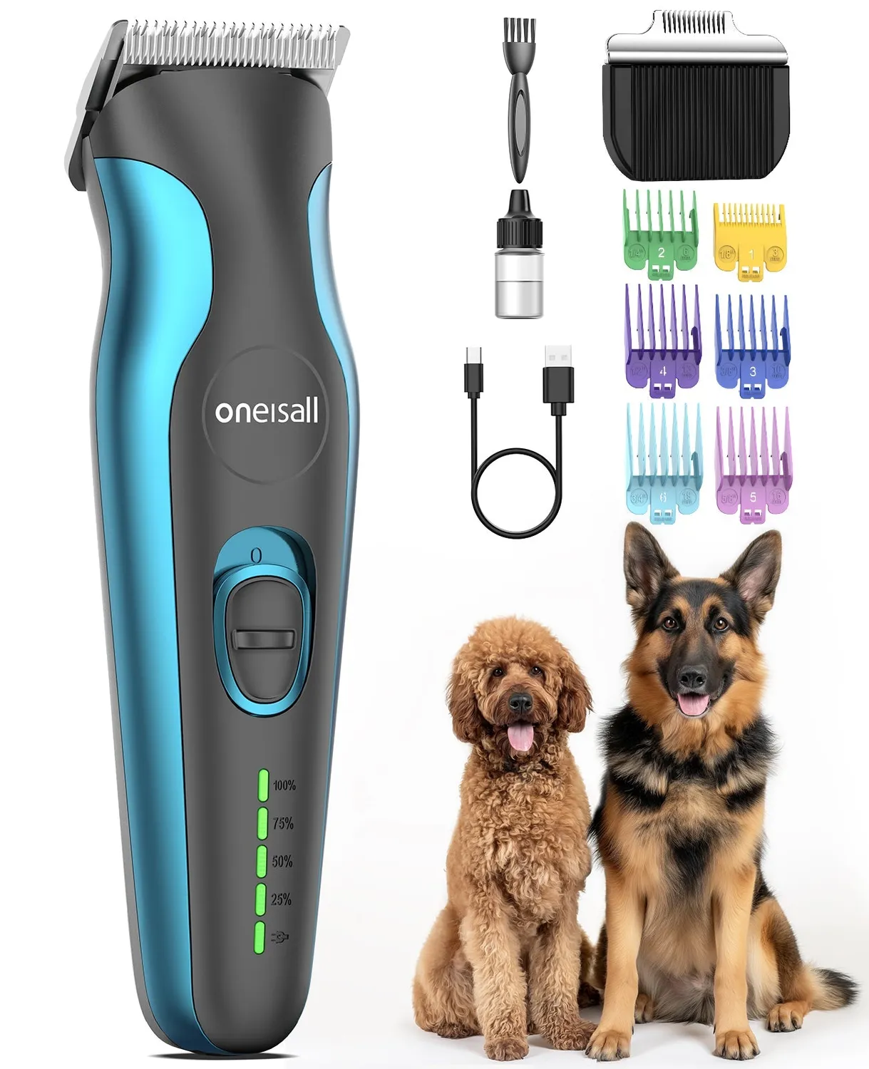 Oneisall DTJ002 Hondentondeuse Smal Mes Type-C 4 Uur