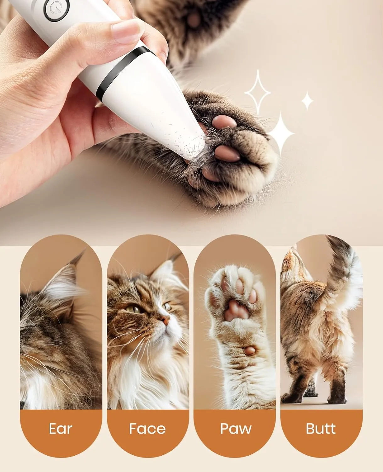 Oneisall N12 Kattentrimmerset 3-in-1 Keramisch Stil