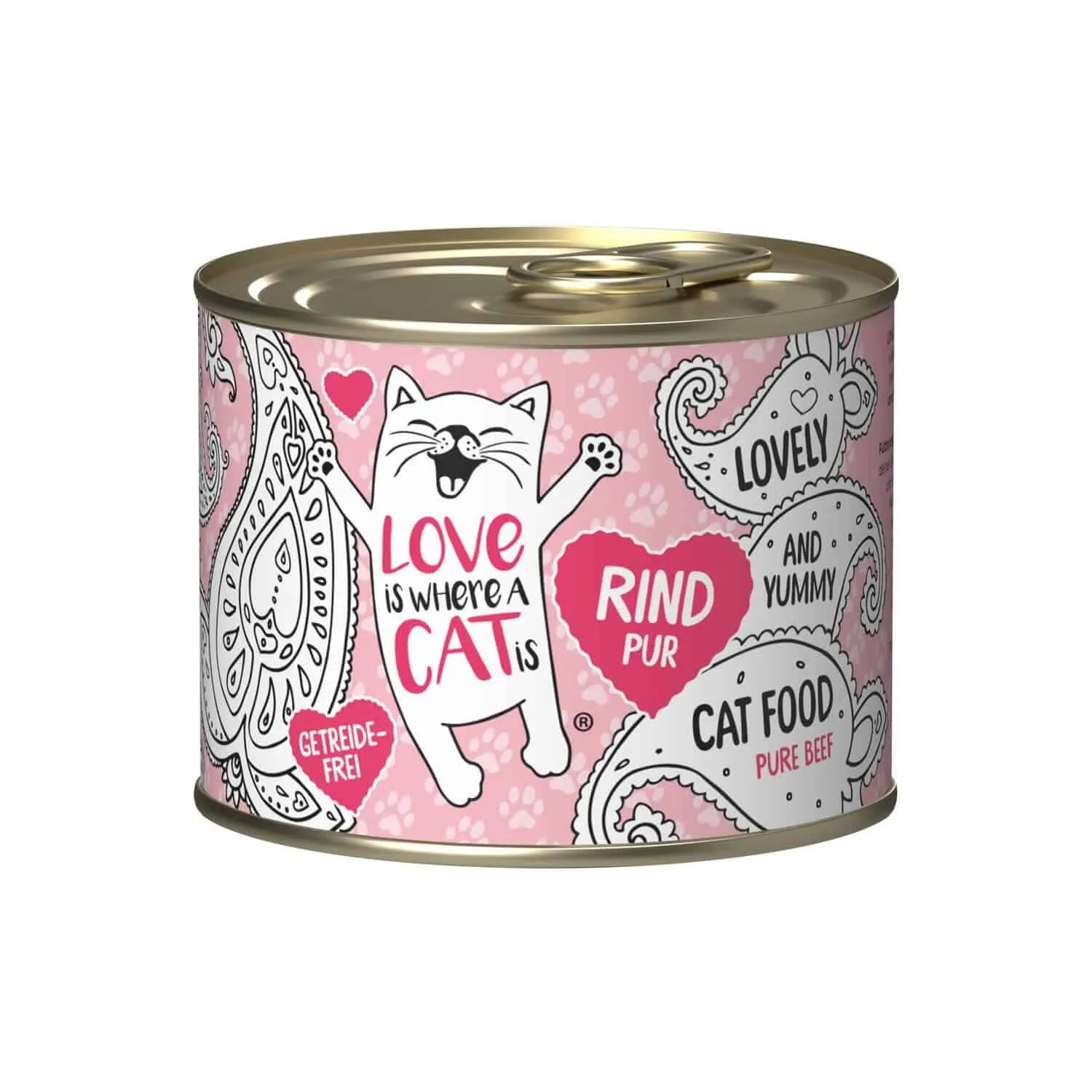 Poezenparadijs Love Is Where a Cat Is natvoer volwassen kat eiwitrijk