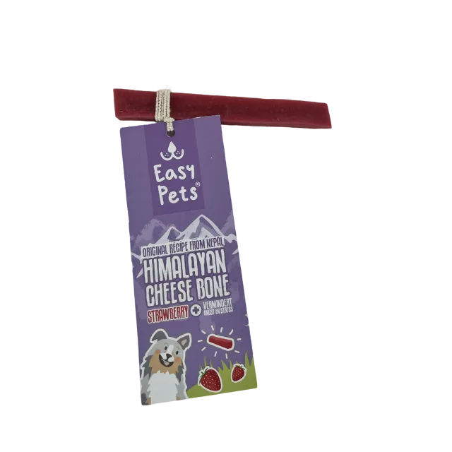 Easypets Himalayan Cheese Bone kaasbot aardbei