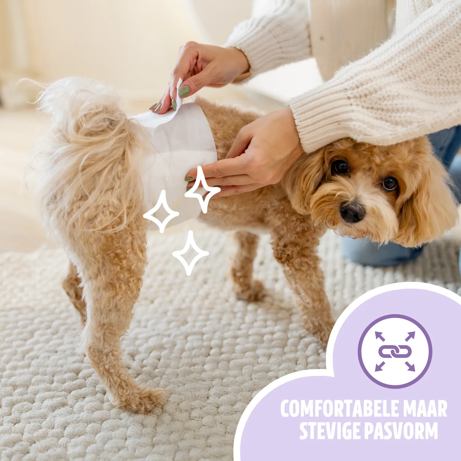 EasyPets Wraps Reu hondenluiers 30 stuks ademend