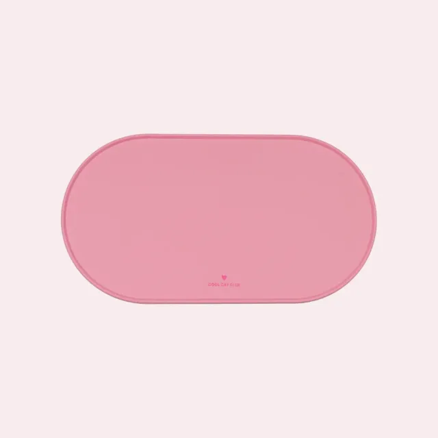 Ziggy Cool Cat Club voermat kat roze klein siliconen antislip