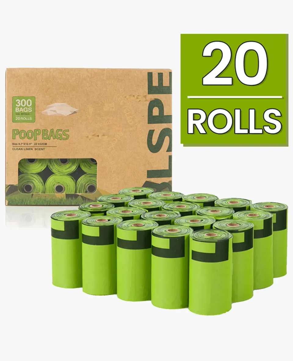 Oneisall poepzakjes composteerbaar 20 rollen
