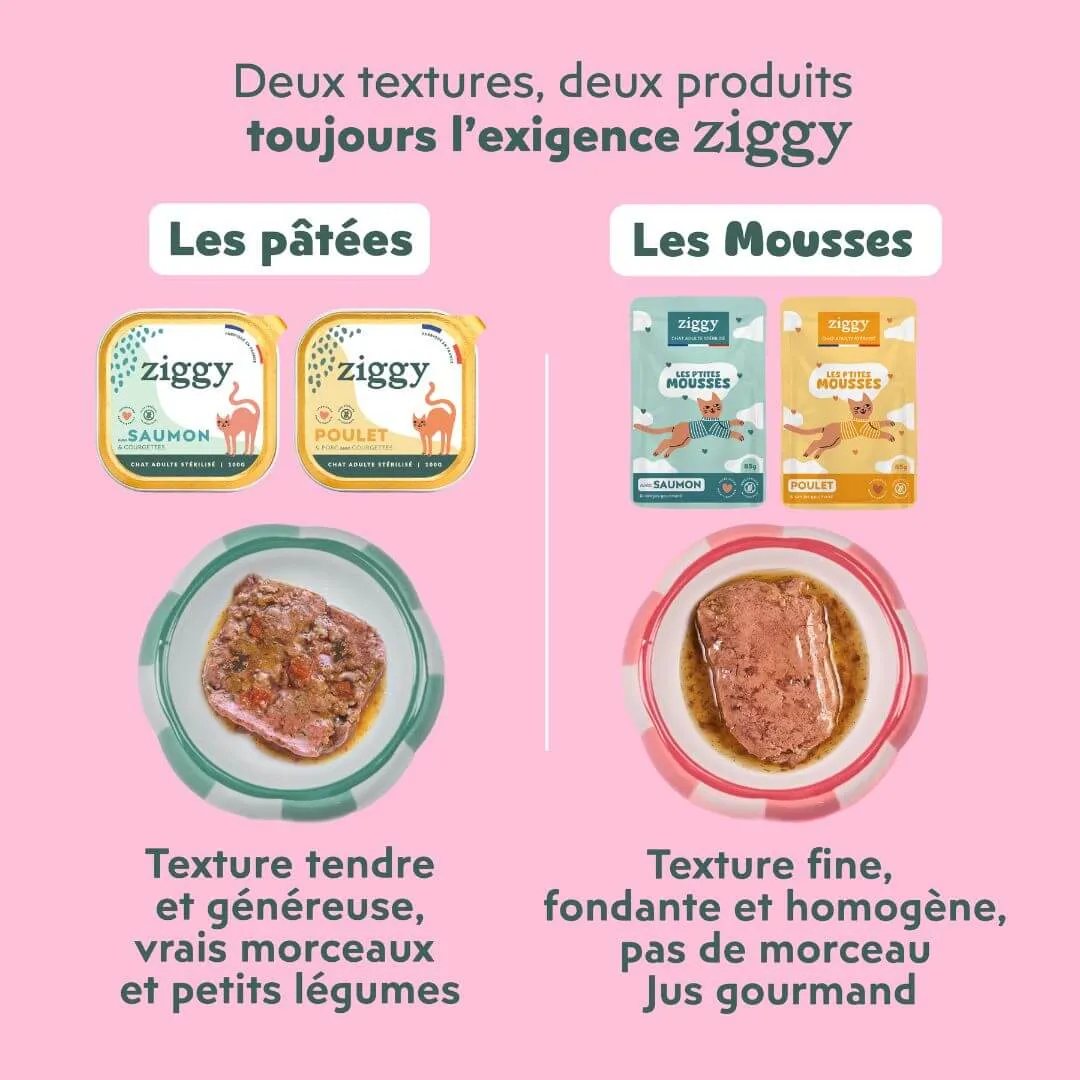 Ziggy Sterilized Mousse kattenvoer kip 12x85g graanvrij