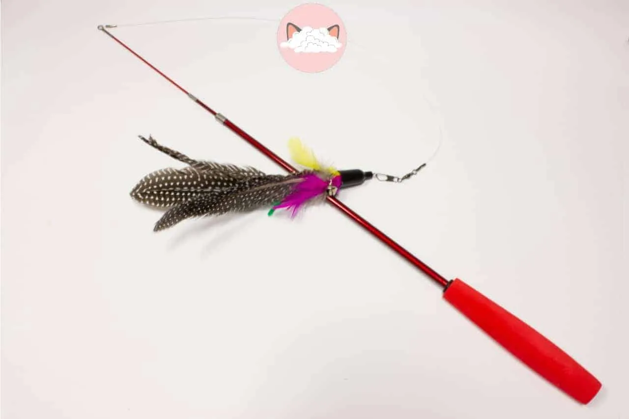 Poezenparadijs Kattenhengel kattenspeeltje uitschuifbaar 98 cm