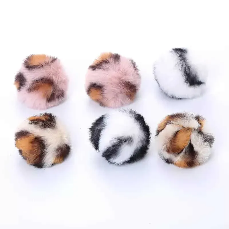 Poezenparadijs Kattenballetjes Fluffy Catnip 3-pack dierenprint
