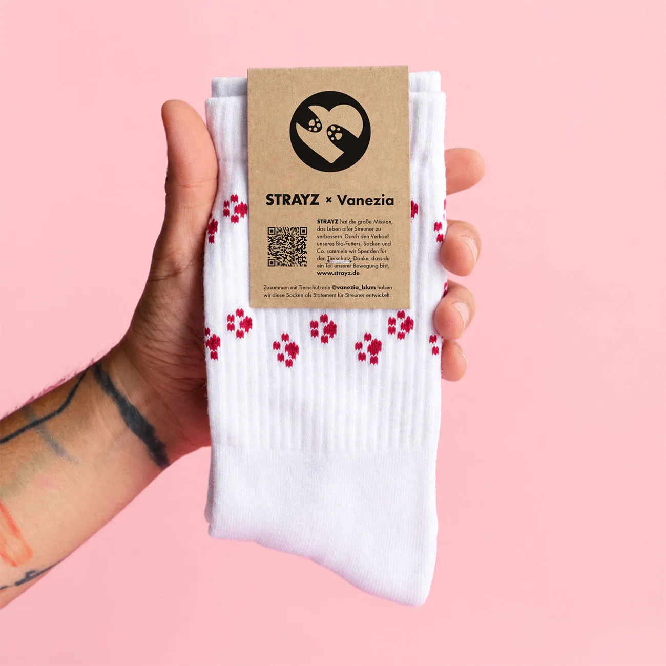 STRAYZ x Vanezia Pfoten sokken 36-44 zacht