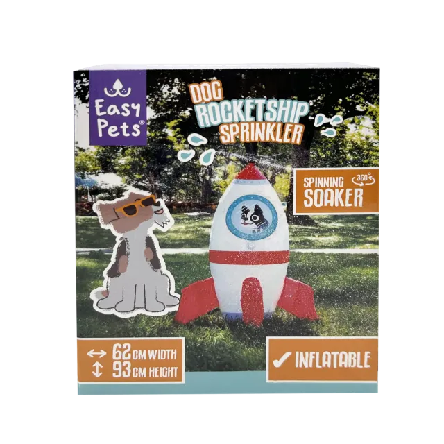 Easypets Summer Rocketship Sprinkler Waterspeelgoed PVC