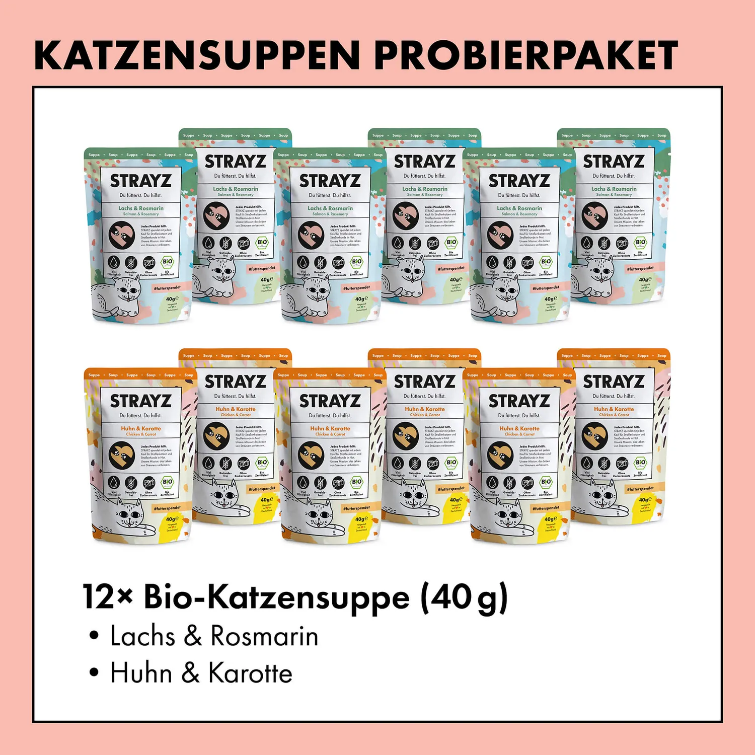 STRAYZ kattensoep proefpakket soep graanvrij