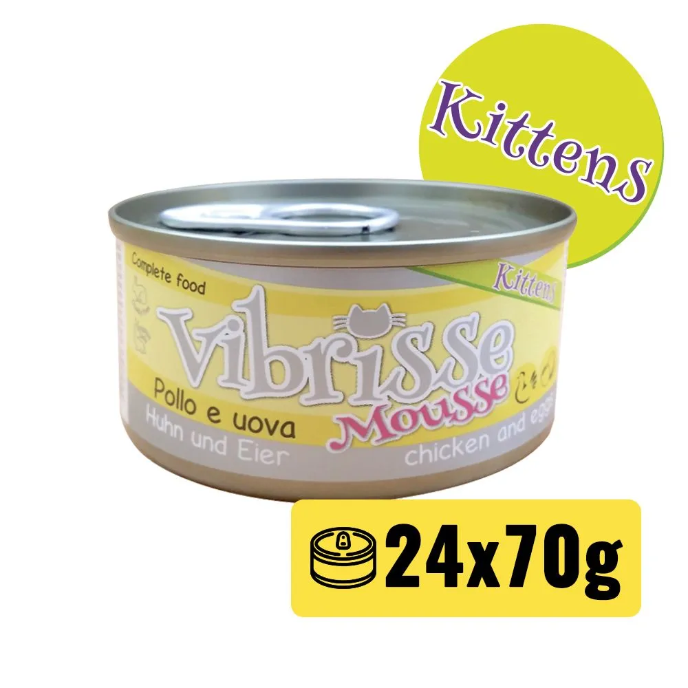 Vibrisse Kittens Mousse kittenvoer 70g kip ei