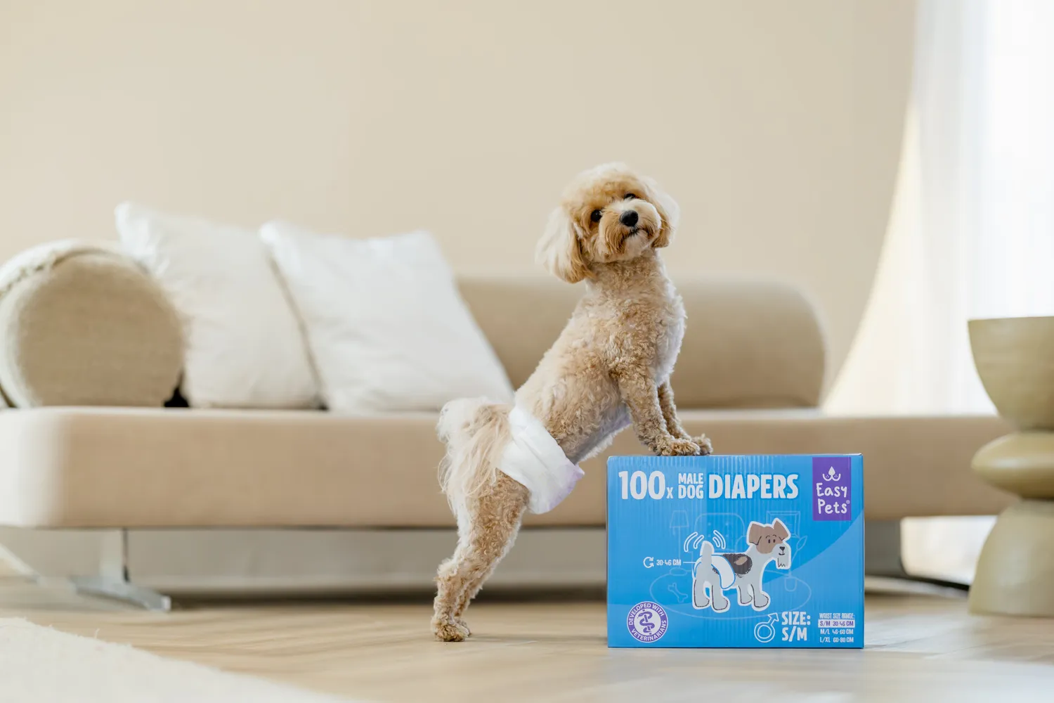 EasyPets Wraps Reu hondenluiers 100 stuks absorberend
