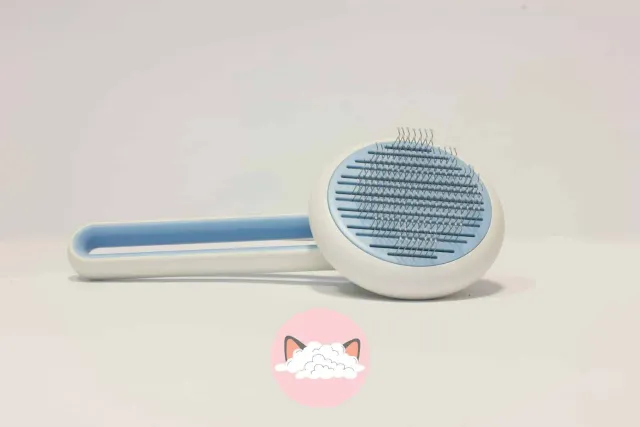 Poezenparadijs Luxe kattenborstel zelfreinigend 19 cm massage