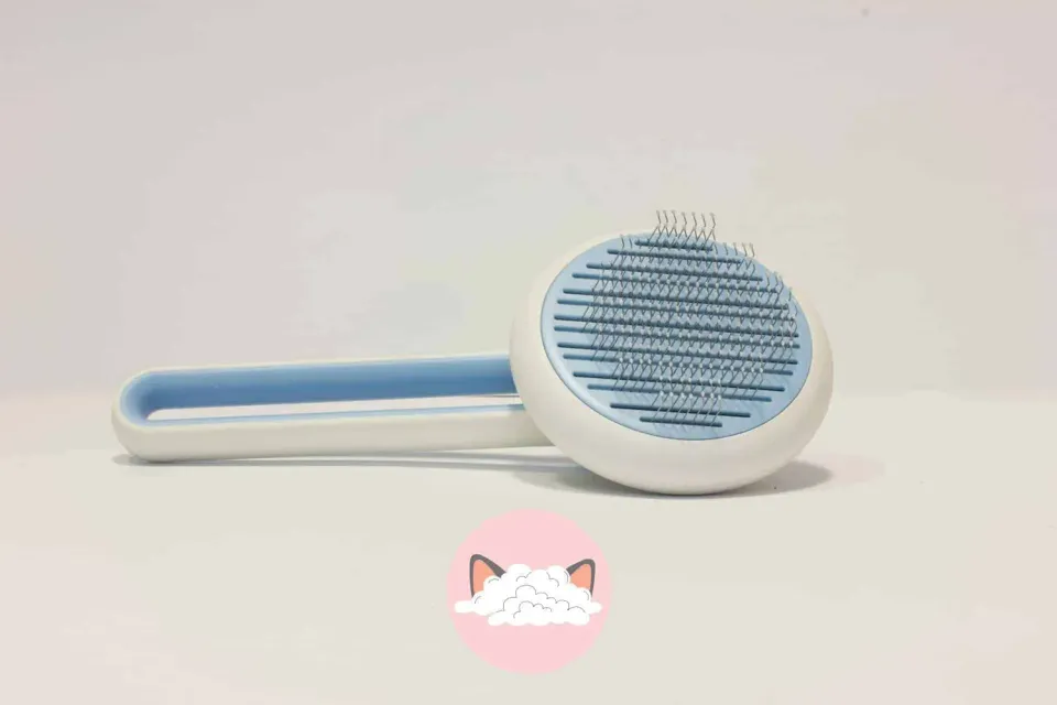 Poezenparadijs Luxe kattenborstel zelfreinigend 19 cm massage