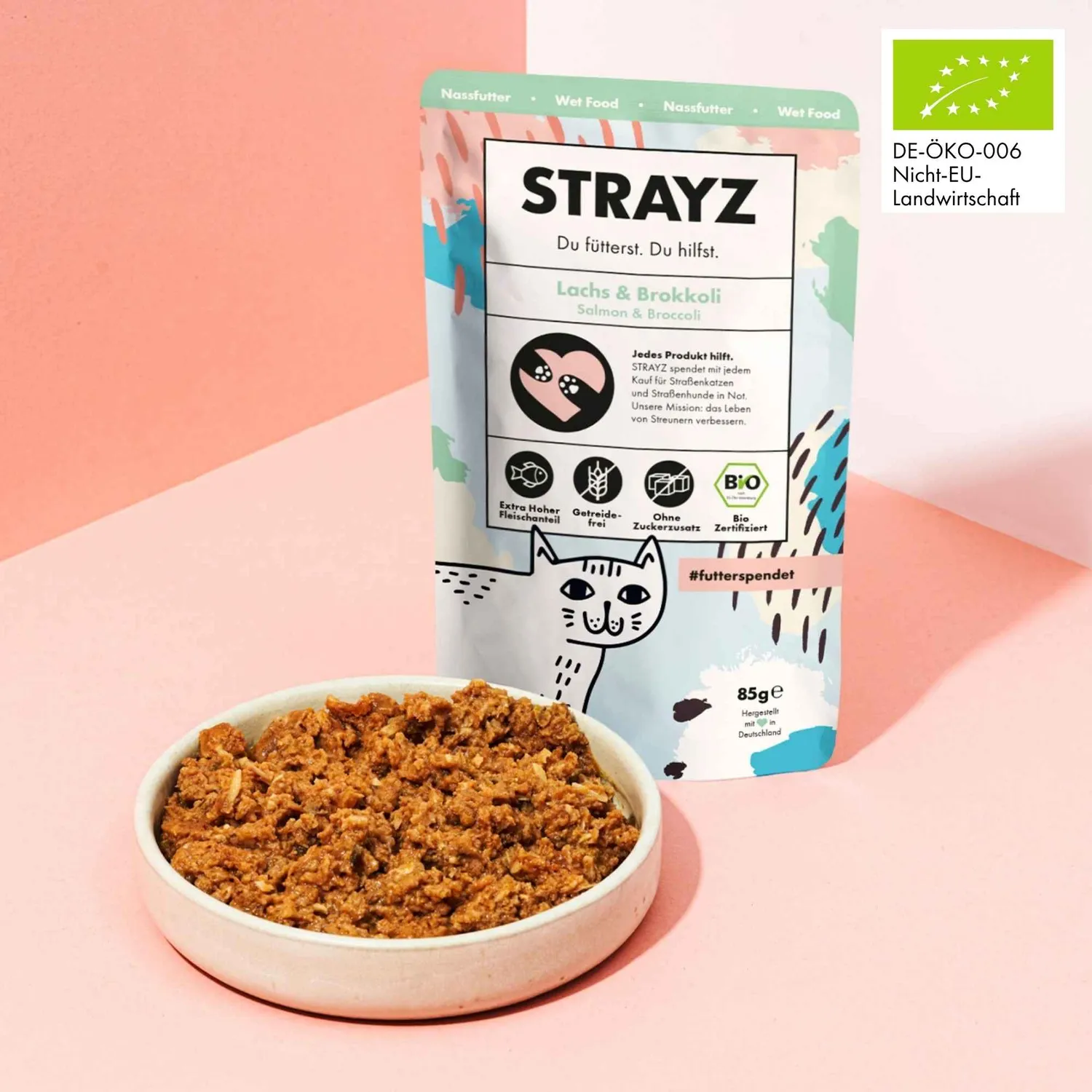 STRAYZ natvoer proefpakket kat 400g blik graanvrij