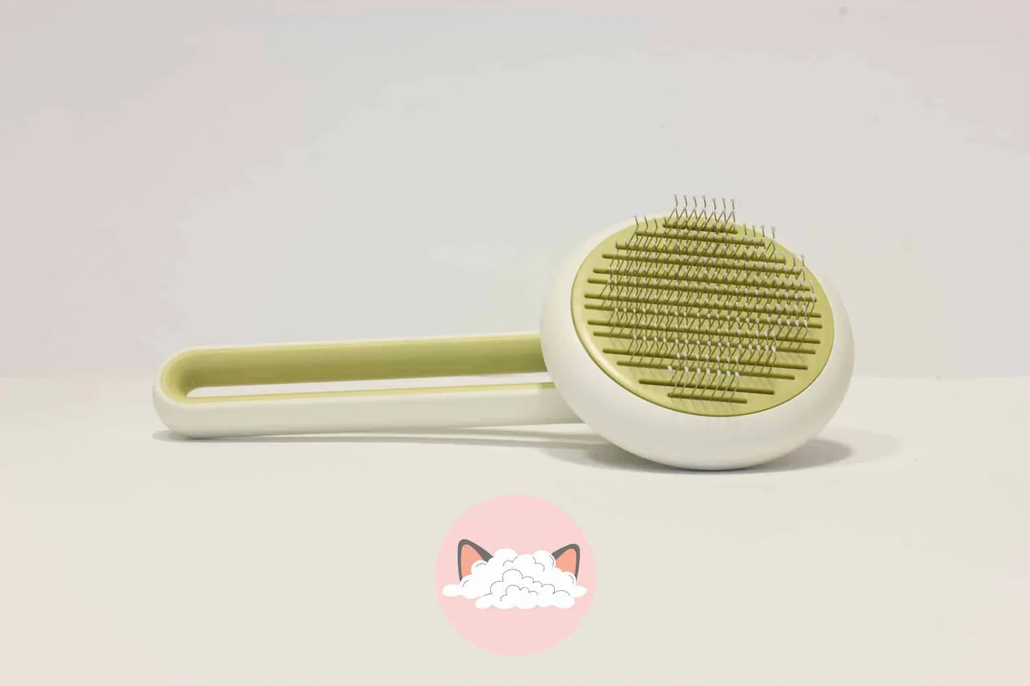 Poezenparadijs Luxe kattenborstel zelfreinigend 19 cm massage