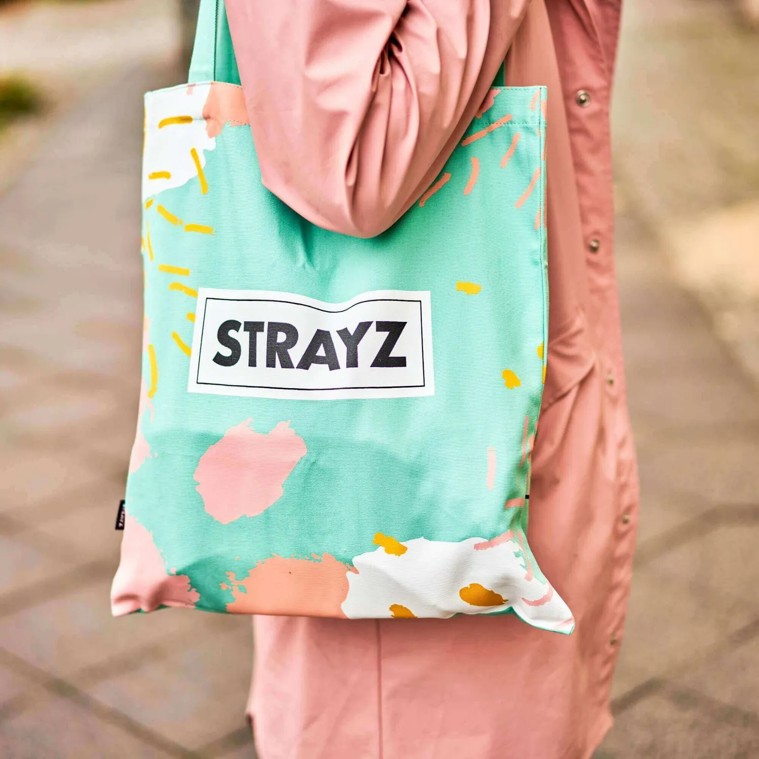 STRAYZ Doggo draagtas bio-katoen unikat bedrukt