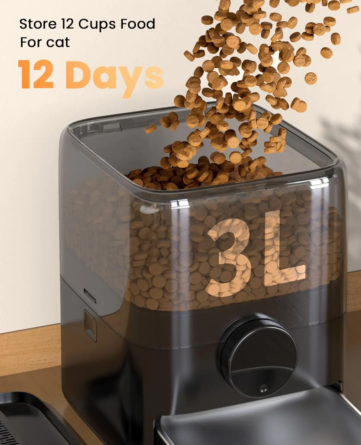 Oneisall F1 Automatische Voerbak 3L RVS met Timer