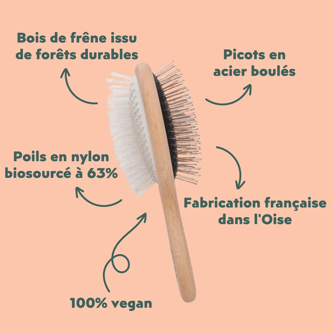 Ziggy The French Brush kattenborstel dubbelzijdig vegan