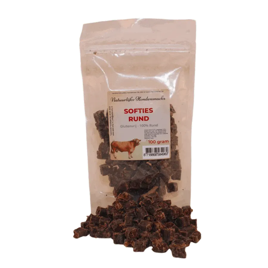 Poezenparadijs Softies vleessnacks kat en hond 100% vlees