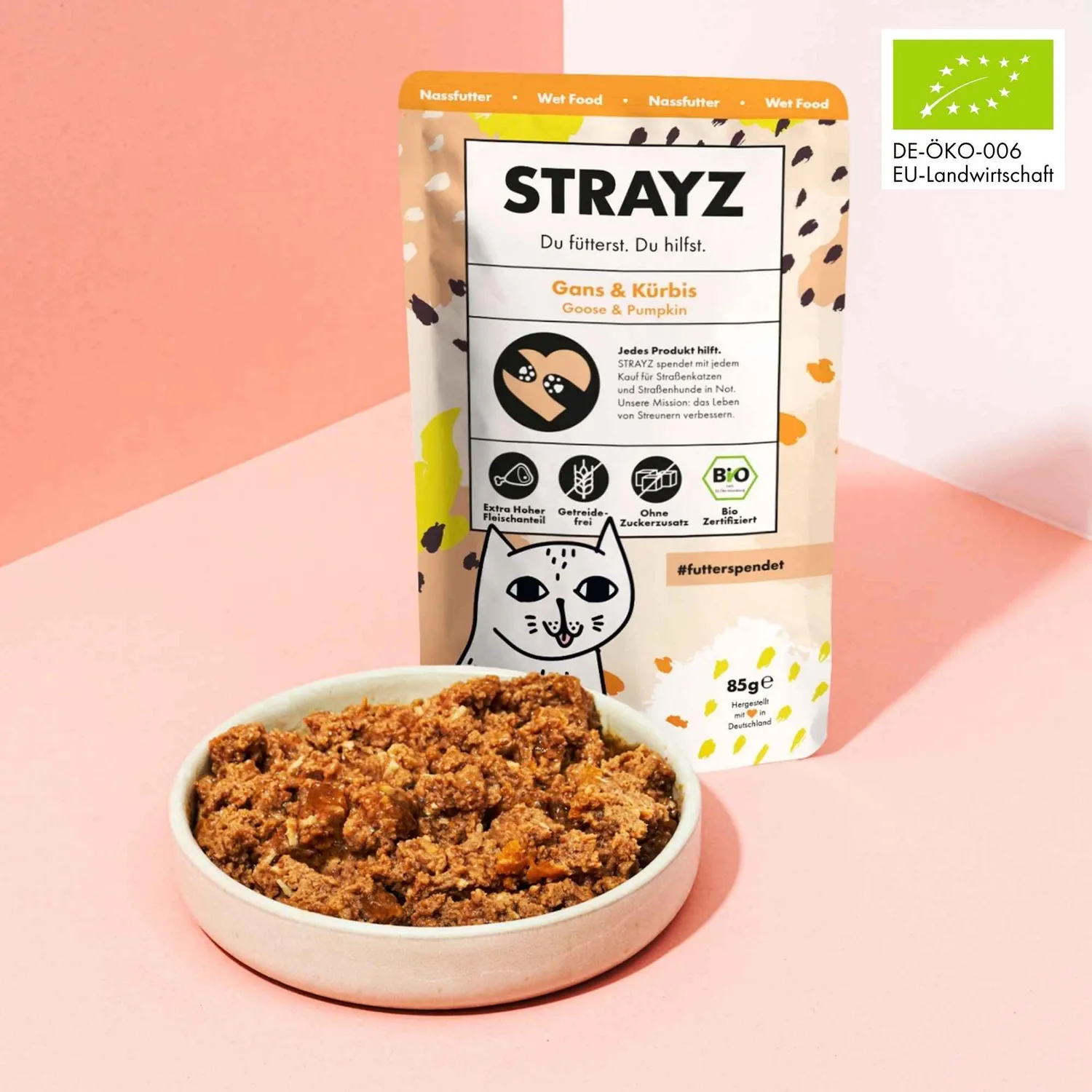 STRAYZ natvoer proefpakket kat 400g blik graanvrij